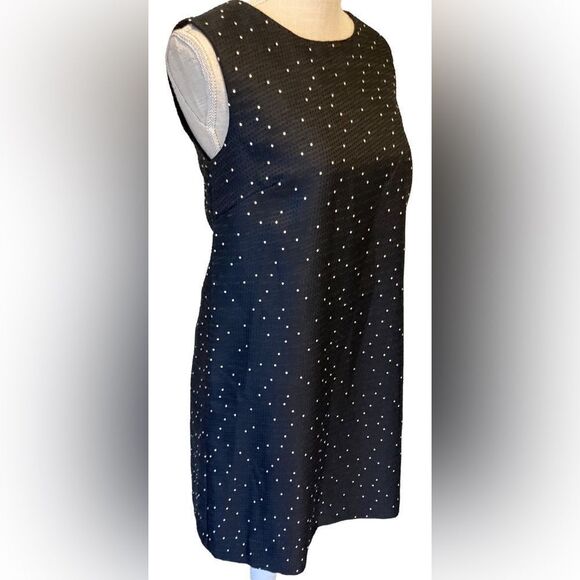 Lucy Paris Navy and white Polkadot dress Small NWT - Picture 3 of 9
